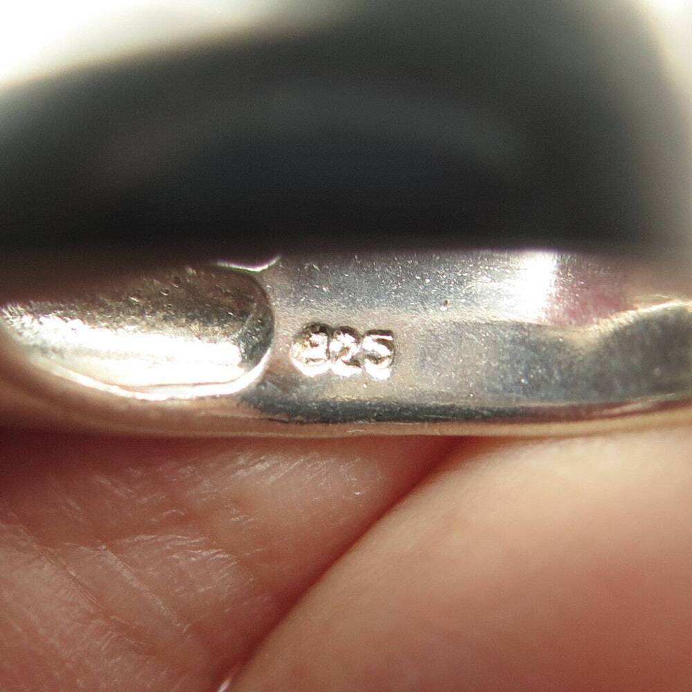 925 Sterling Silver Vintage Wide Crisscross Cocktail Ring Size 8.25 - Picture 7 of 8